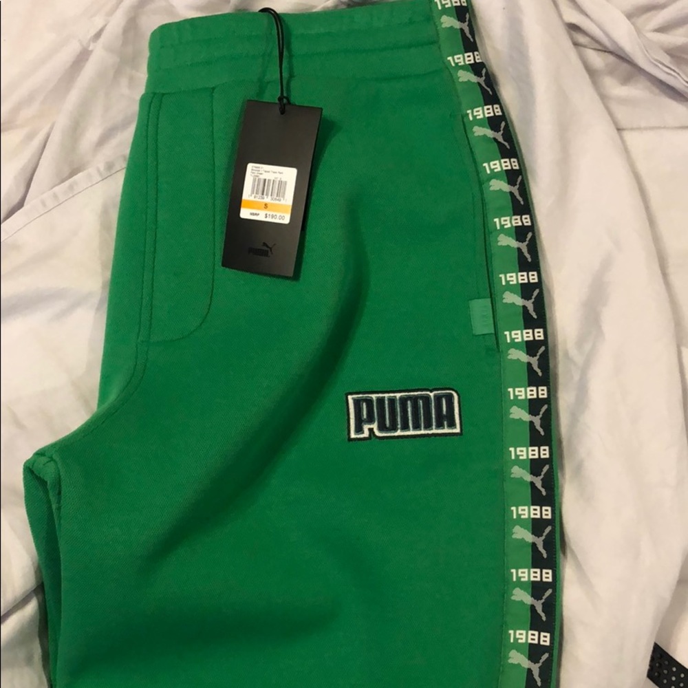 FENTY X PUMA TRACK PANT | GREEN AND YELLOW